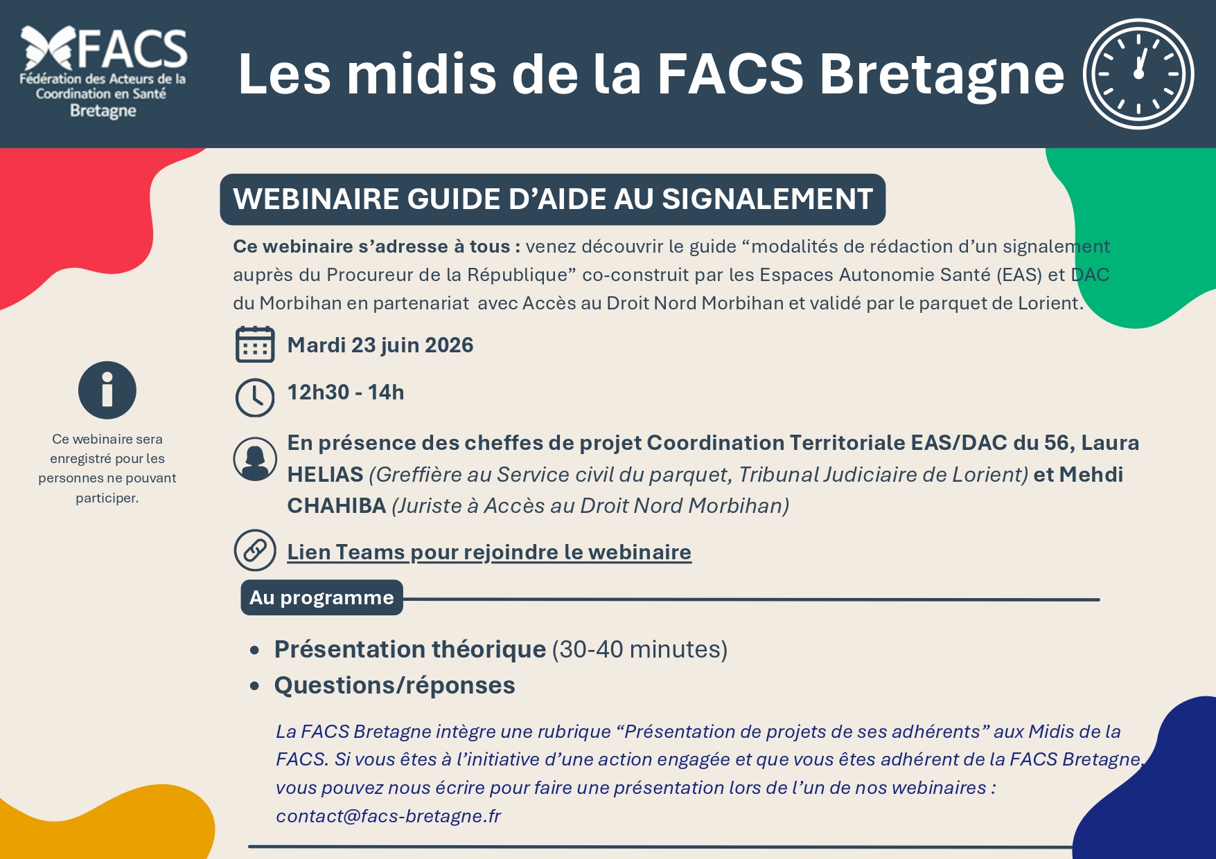 Webinaire – Modalités de rédaction d’un signalement au procureur de la République